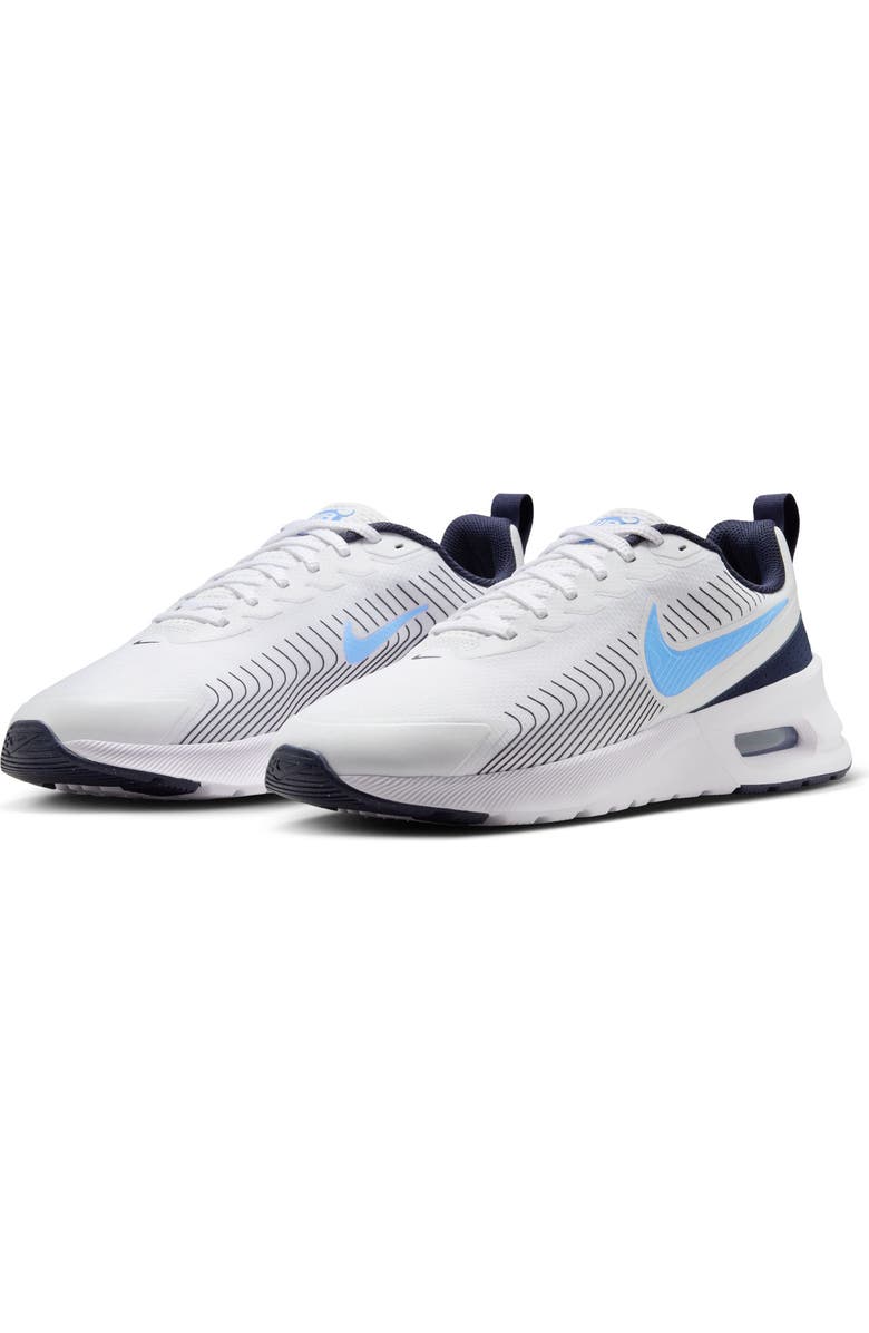 Nike Air Max Nuaxis Sneaker, Main, color, White/ University Blue