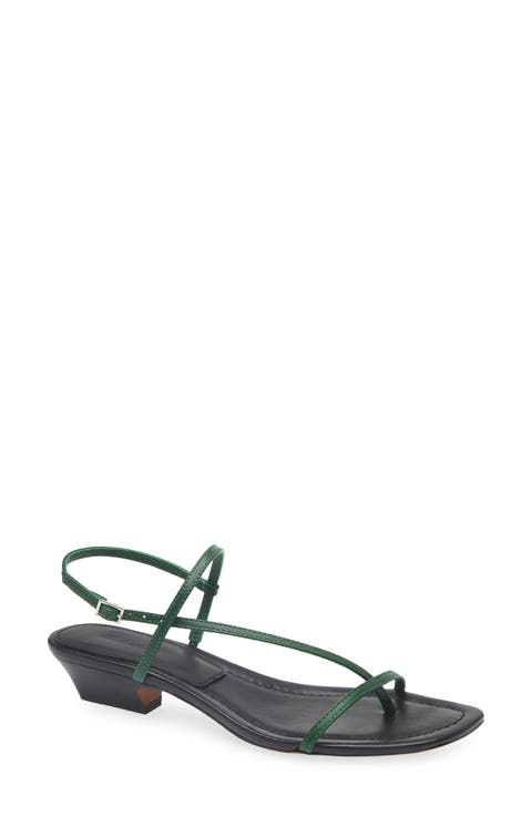 The Maycie Asymmetric T-Strap Sandal (Women)