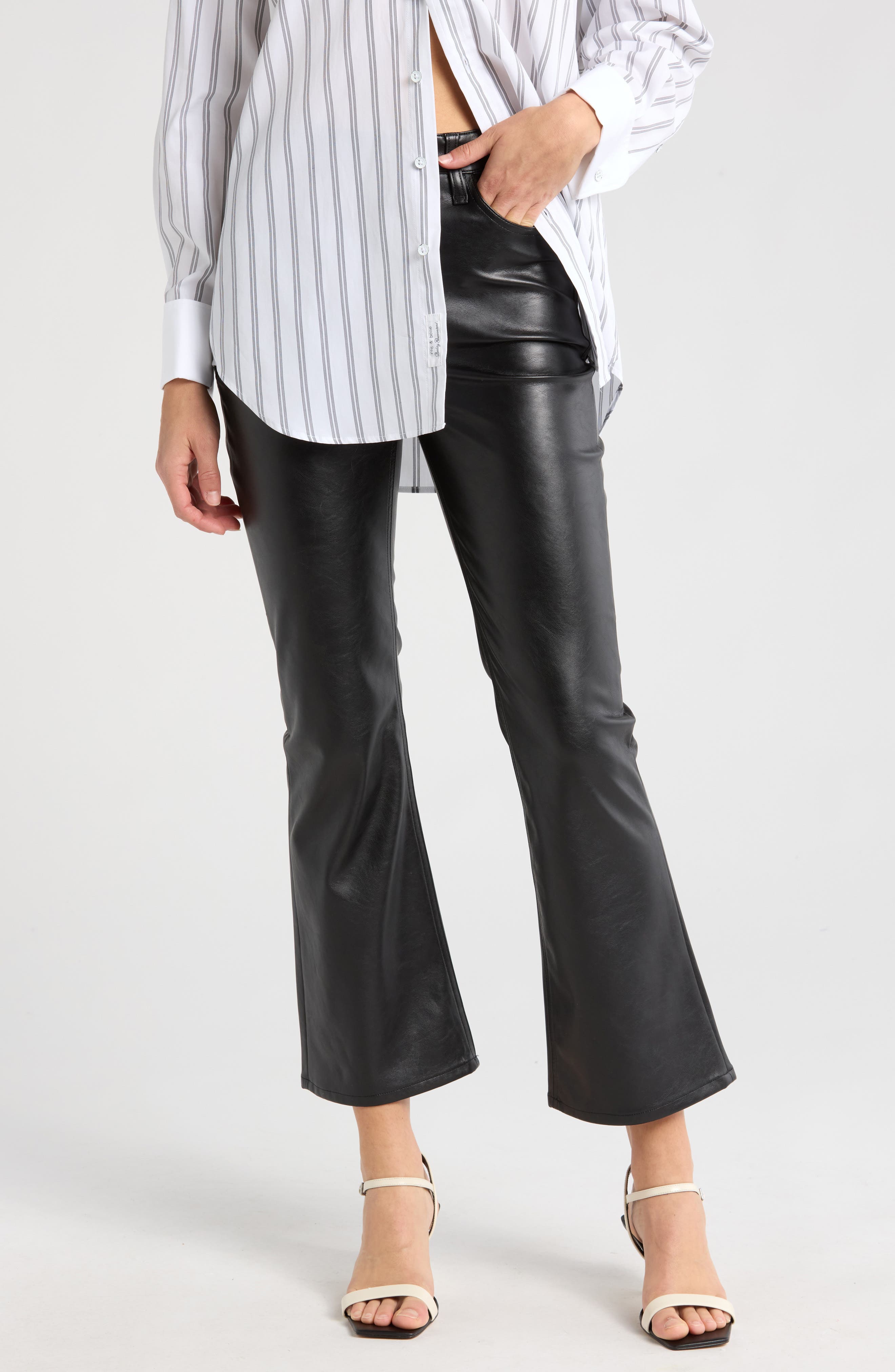 rag & bone Casey Faux Leather Ankle Pants