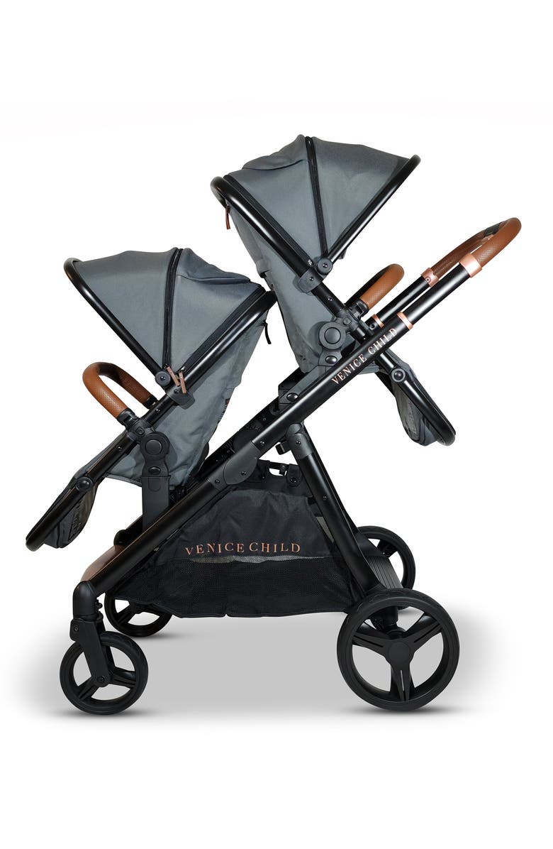 Venice Child Ventura Stroller & Second Stroller Seat, Alternate, color, Shadow Gray