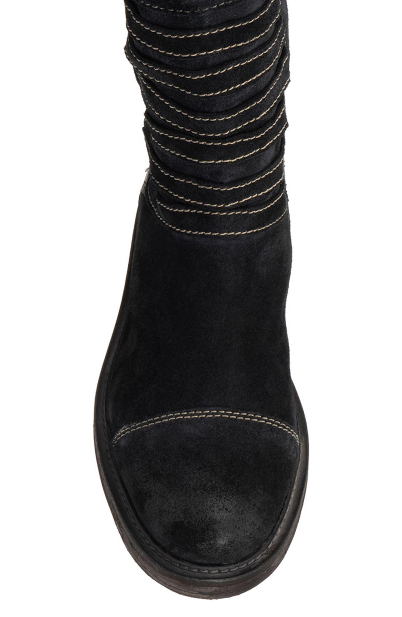 VINTAGE FOUNDRY Evelyn Topstitched Boot, Alternate, color, Black