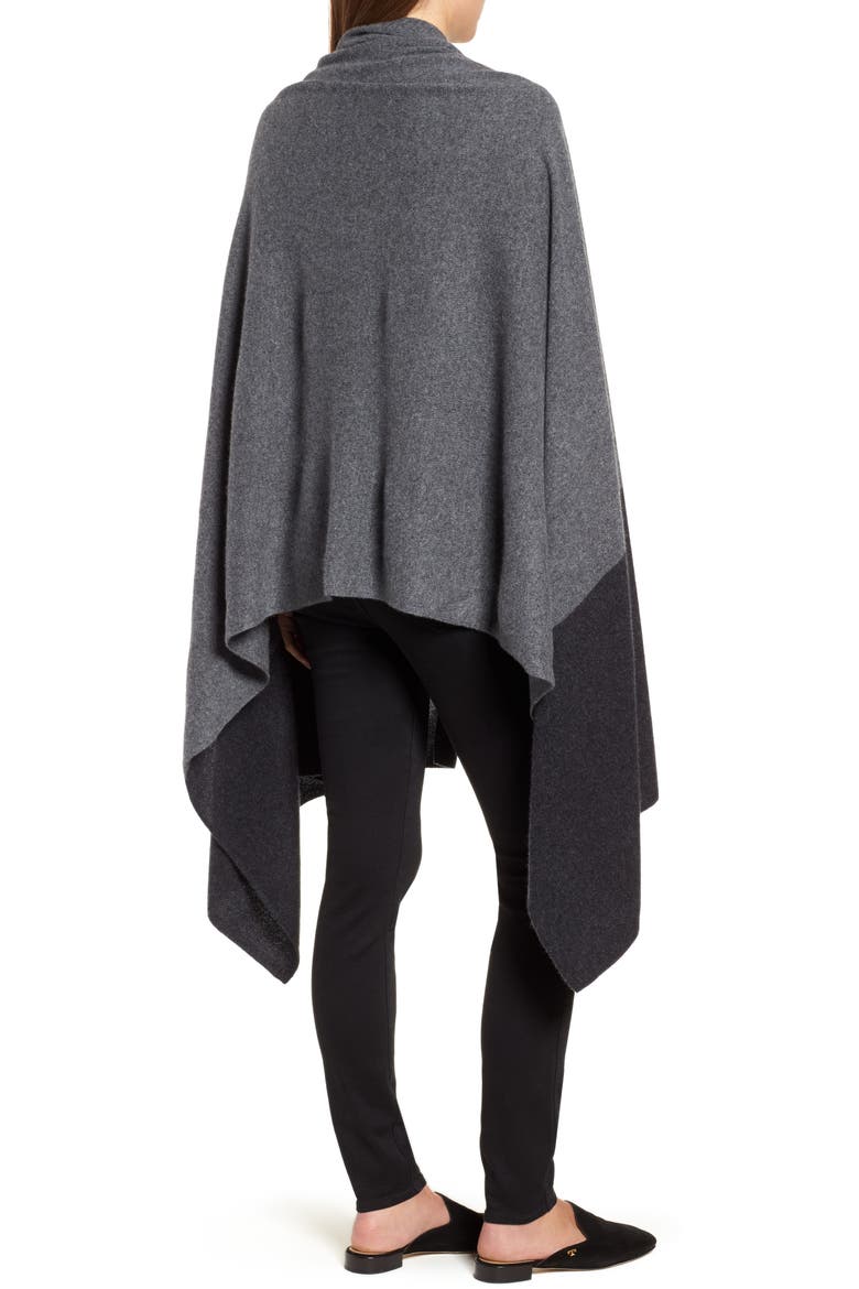 Cashmere Wrap, Alternate, color, GREY DARK HEATHER COMBO