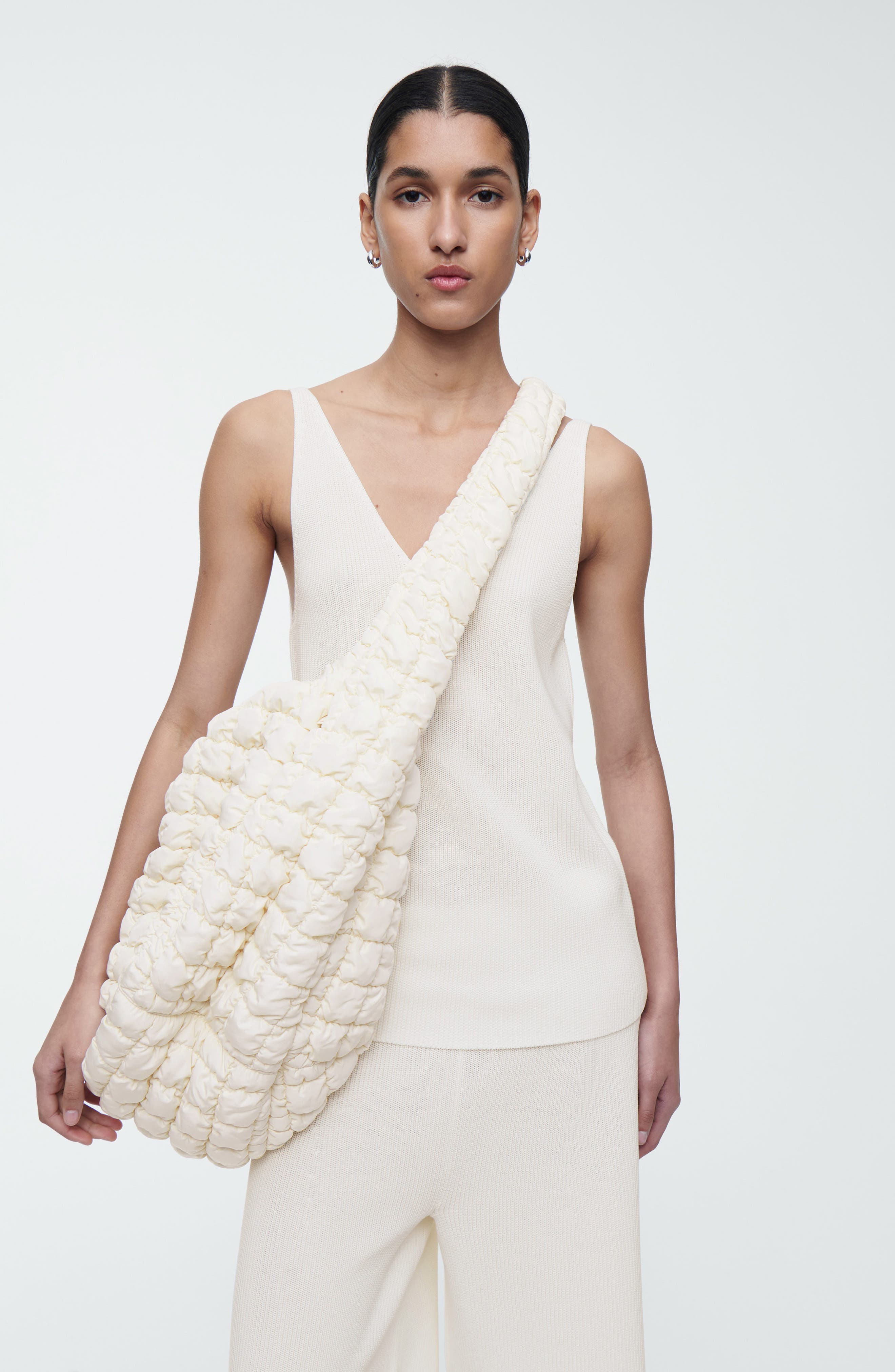 COS Oversize Quilted Crossbody Bag, Alternate, color, 