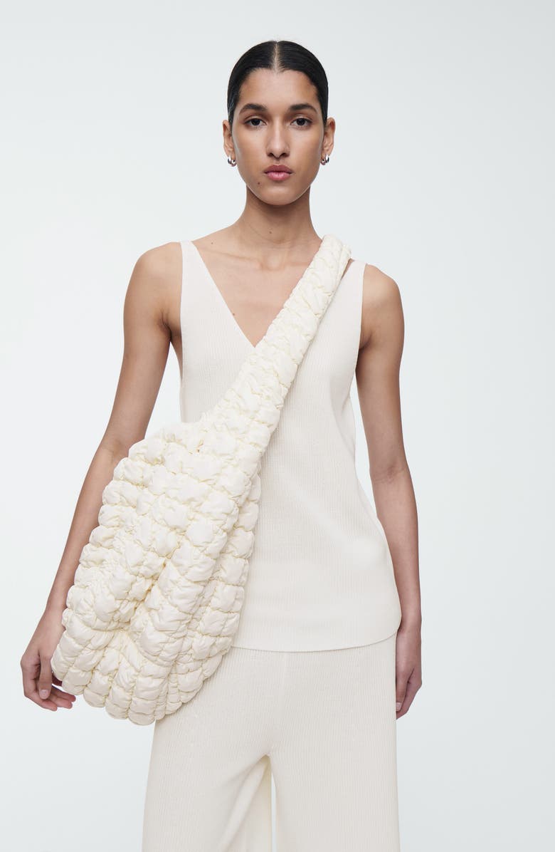 COS Oversize Quilted Crossbody Bag, Alternate, color,
