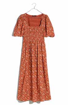 Madewell Lucie Puff Sleeve Midi Dress