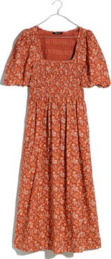 Madewell Lucie Puff Sleeve Midi Dress