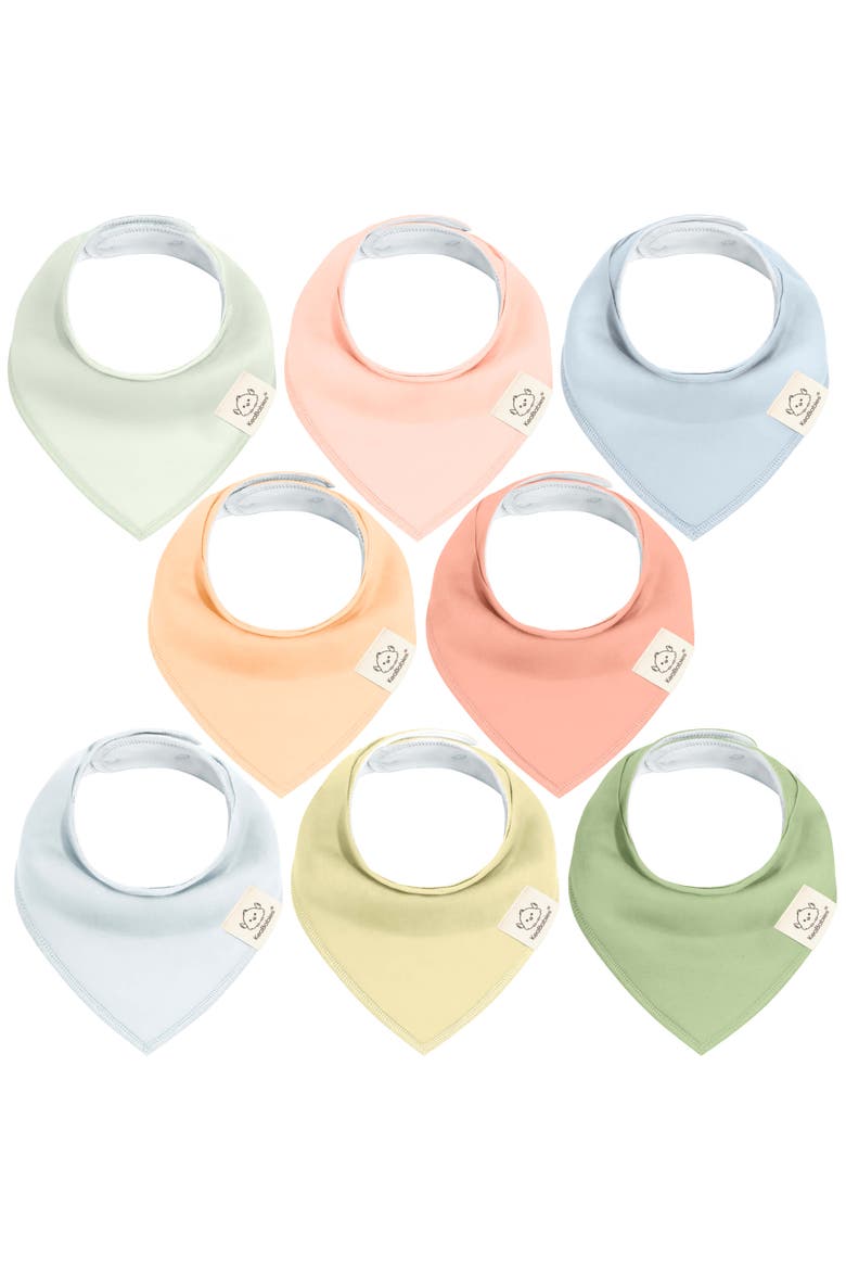 8-Pack Organic Bandana Bibs, Main, color, Dew