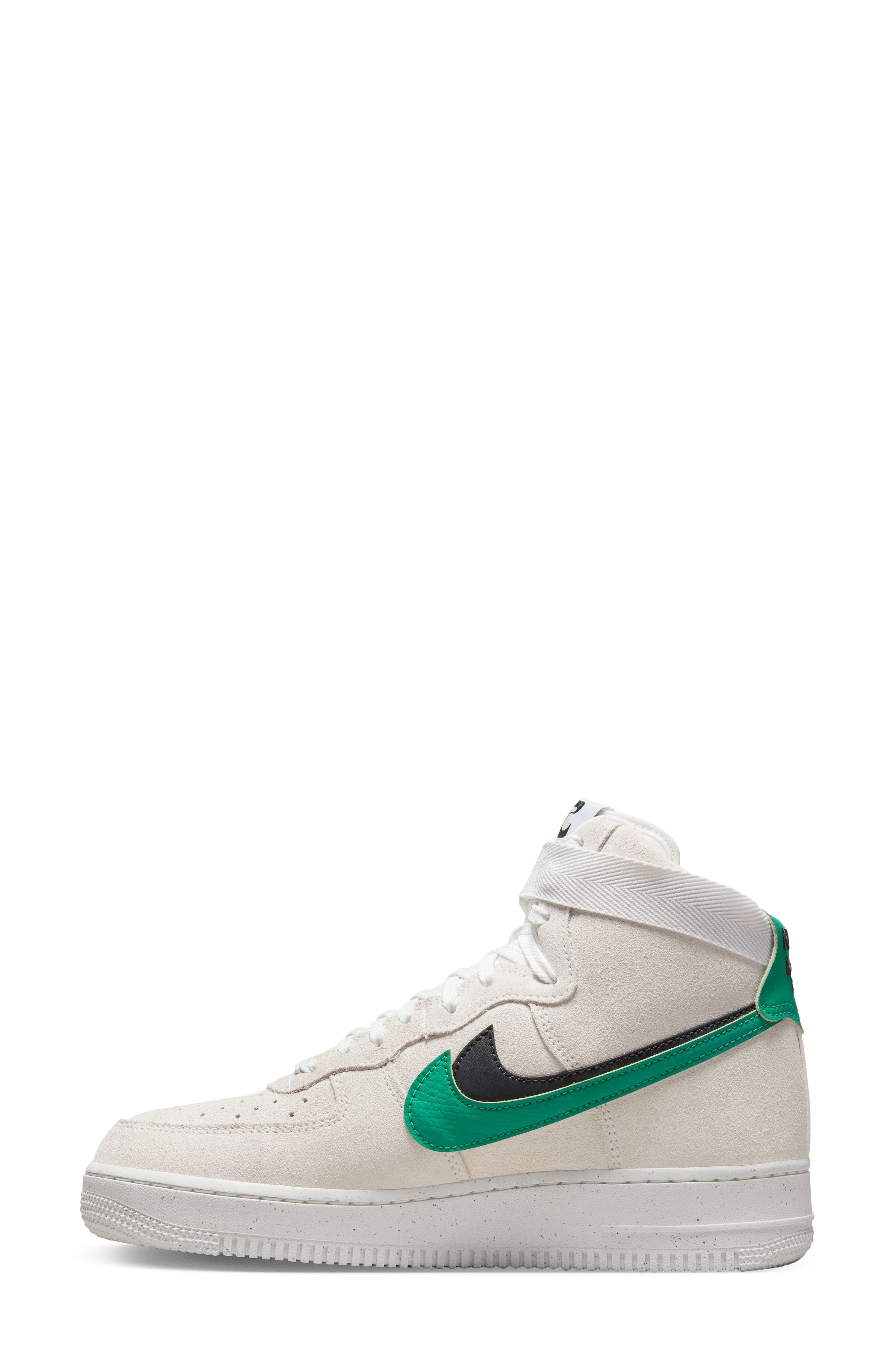 Air Force 1 High SE Sneaker, Alternate, color, SUMMIT WHITE/ NEPTUNE/ BLACK