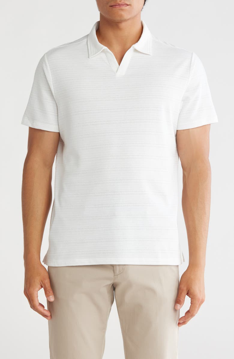 Robert Barakett Freetown Stripe Cotton Blend Polo, Main, color,