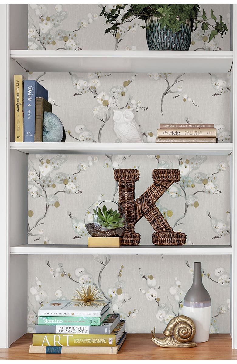 Wallpops Mirei Peel and Stick Wallpaper, Alternate, color, Grey