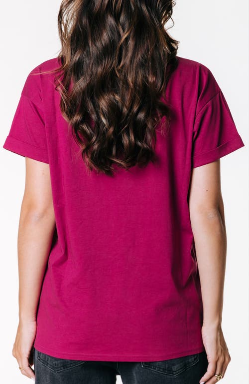 Colourful Rebel Uni Logo Boxy Tee In Pink