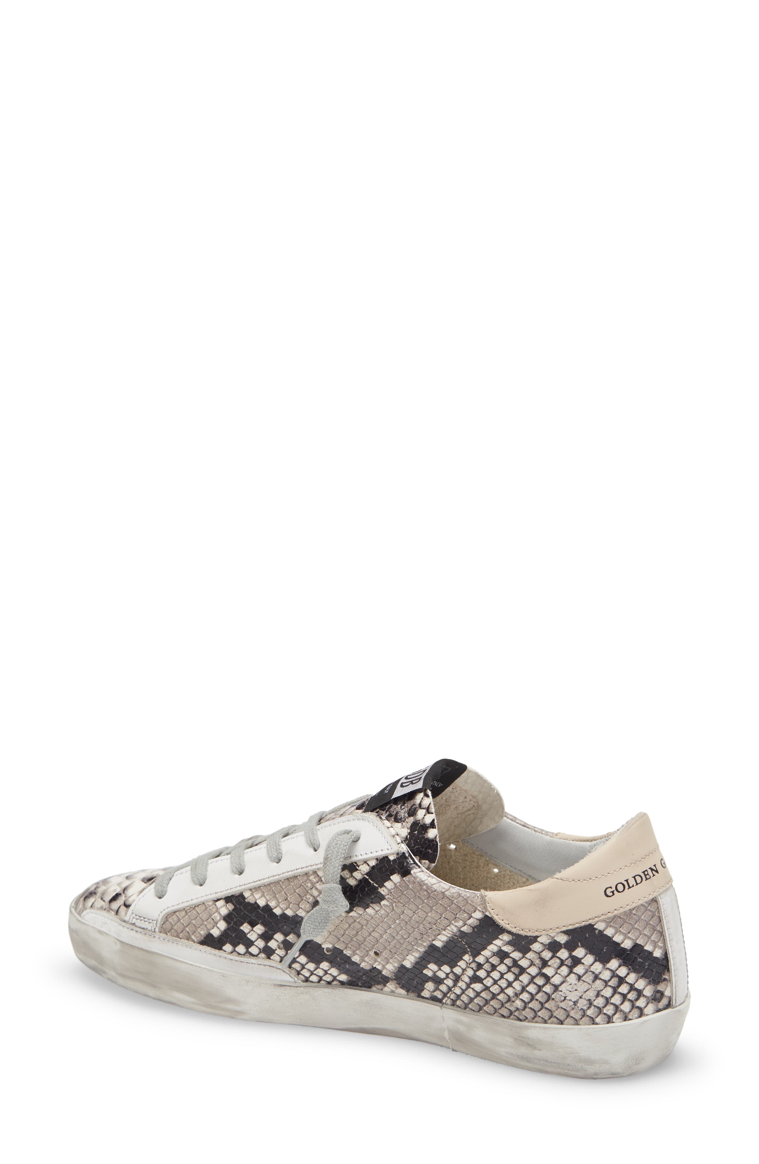 Golden Goose Super-Star Snake Embossed Sneaker, Alternate, color, 