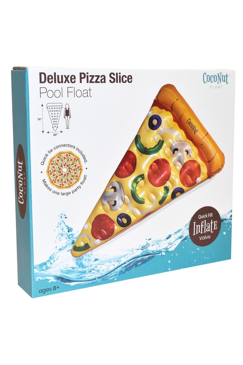 Pizza Slice Pool Float 74 Inch x 44 Inch, Alternate, color, Multicolored