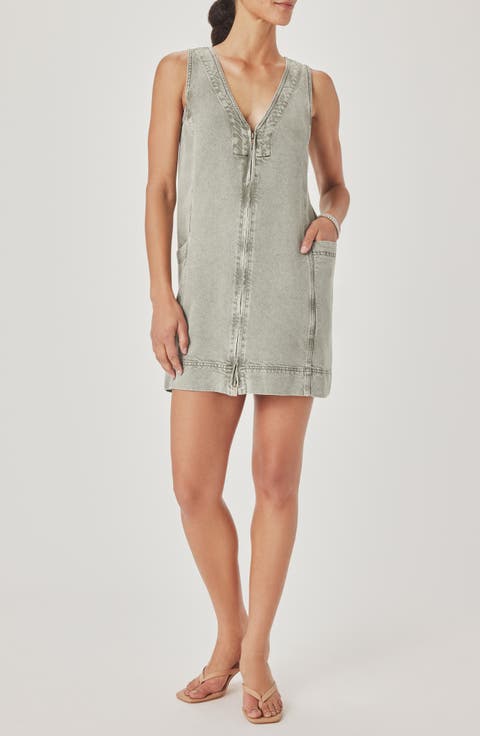 Lounge Zip Front Minidress