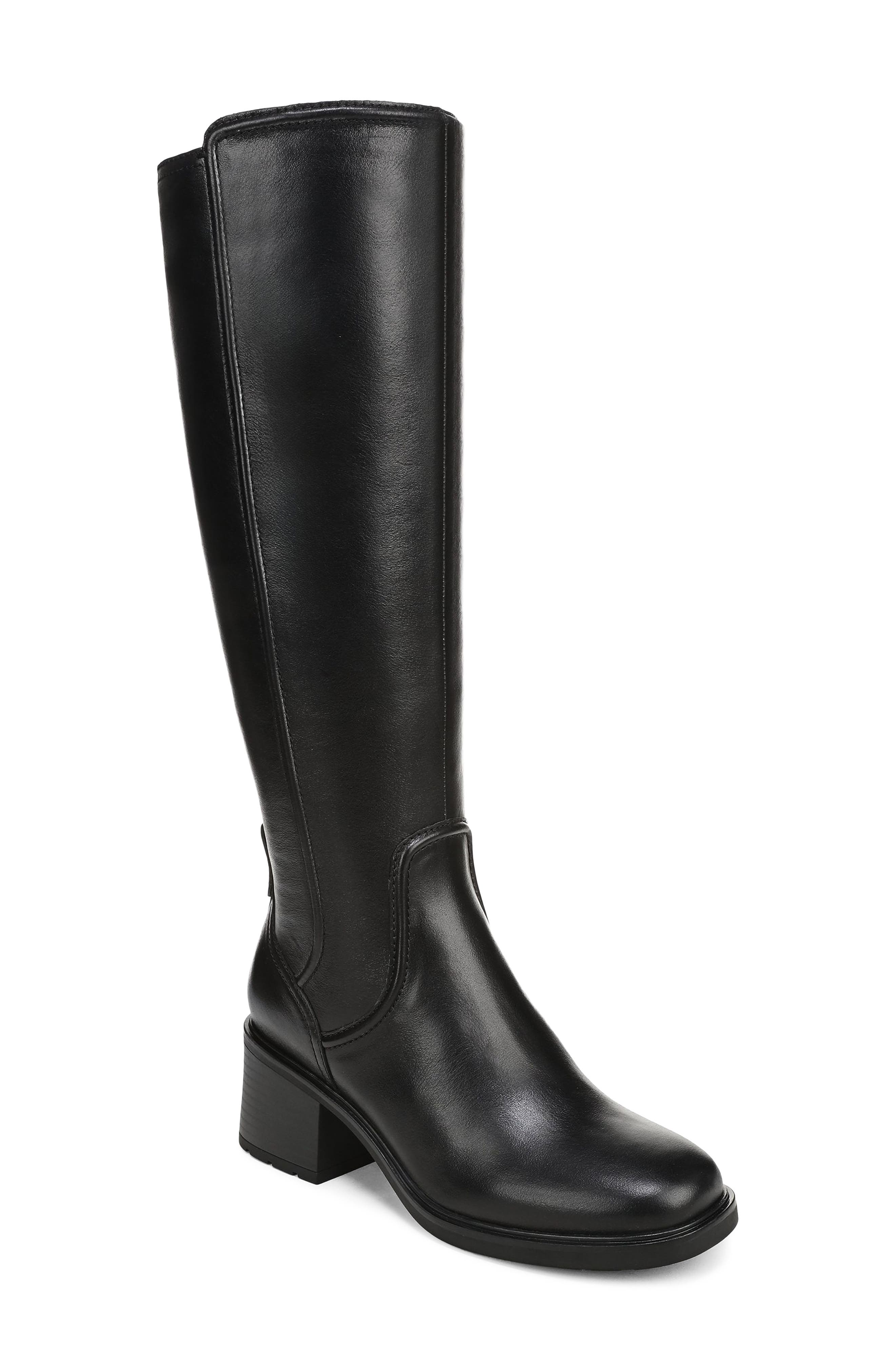 BLACK WOVEN LEATHER