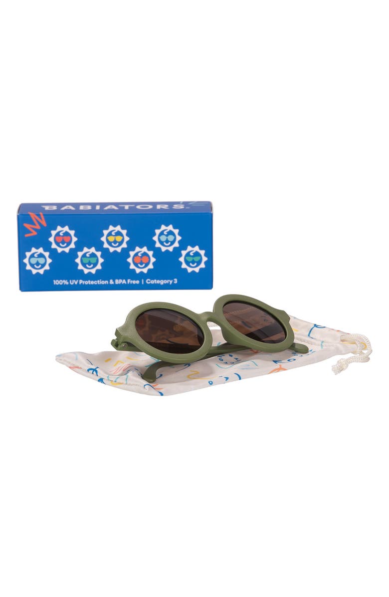 Babiators Kids
 Wild Moss Round Sunglasses, Alternate, color, Wild Moss
