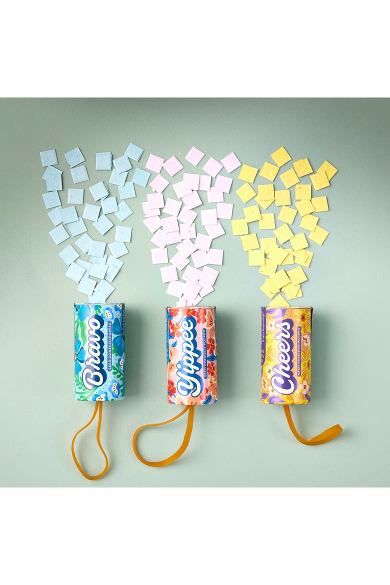 Confetti Poppers 3 pack, Alternate, color, Assorted