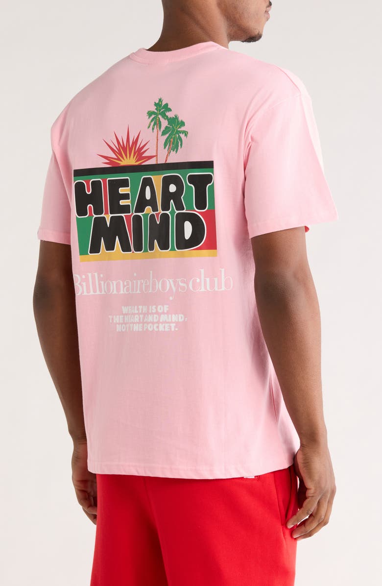 Billionaire Boys Club Palms Cotton Graphic T-Shirt, Alternate, color, Candy Pink