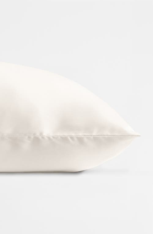 Homespun Mulberry Silk Pillowcase In White