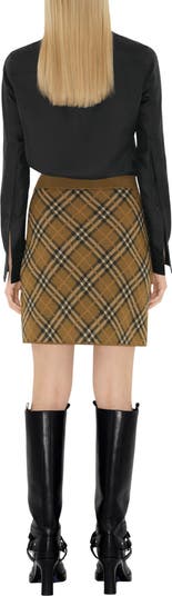 ミニスカート Burberry Embroidered wool blend mini skirt (8099716 C1422) ミニスカート Burberry Embroidered wool blend mini skirt