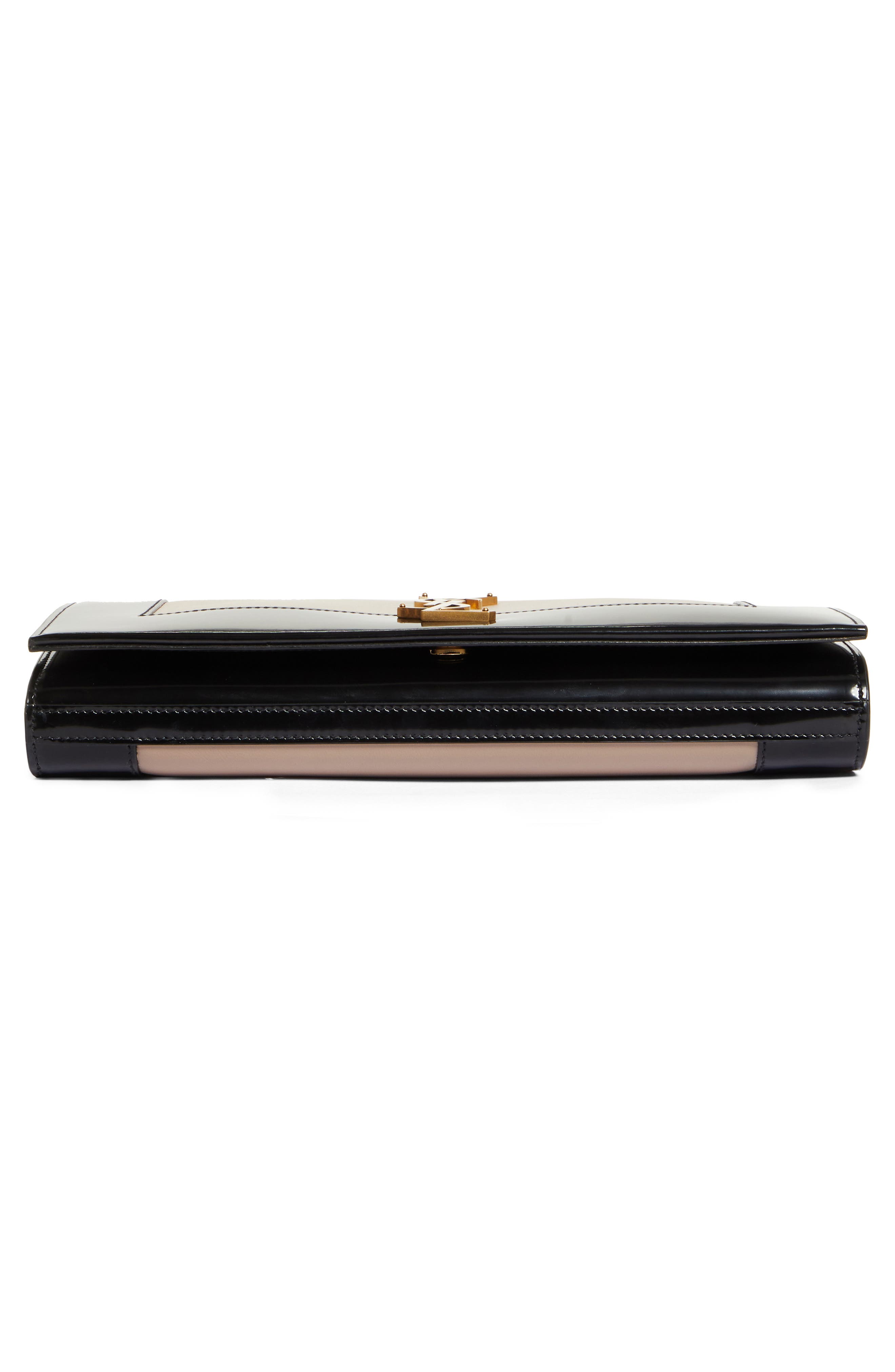 Kate Colorblock Clutch, Alternate, color, DESERT SAND/ NOIR