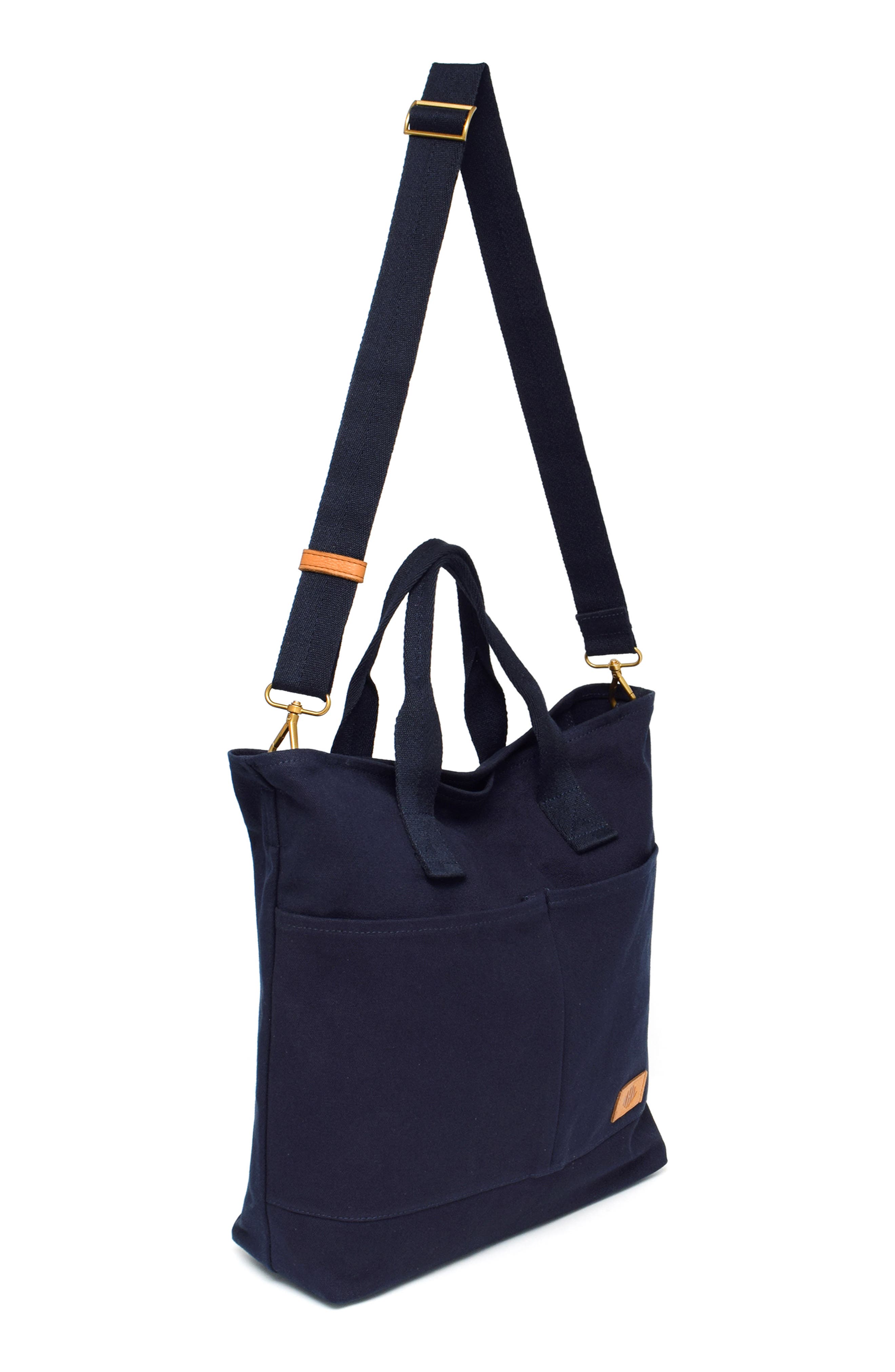 New Amsterdam Leatherworks Ayla Tote, Alternate, color, Midnight