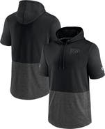 FANATICS Men's Fanatics Branded Black Philadelphia Flyers Authentic Pro Travel and Training Short Sleeve Pullover Hoodie