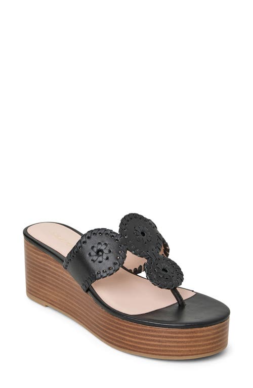 Shop Jack Rogers Kimberly Platform Wedge Sandal In Black