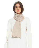 Monticelli Cashmere Pure Cashmere Plush-Ribbed Scarf