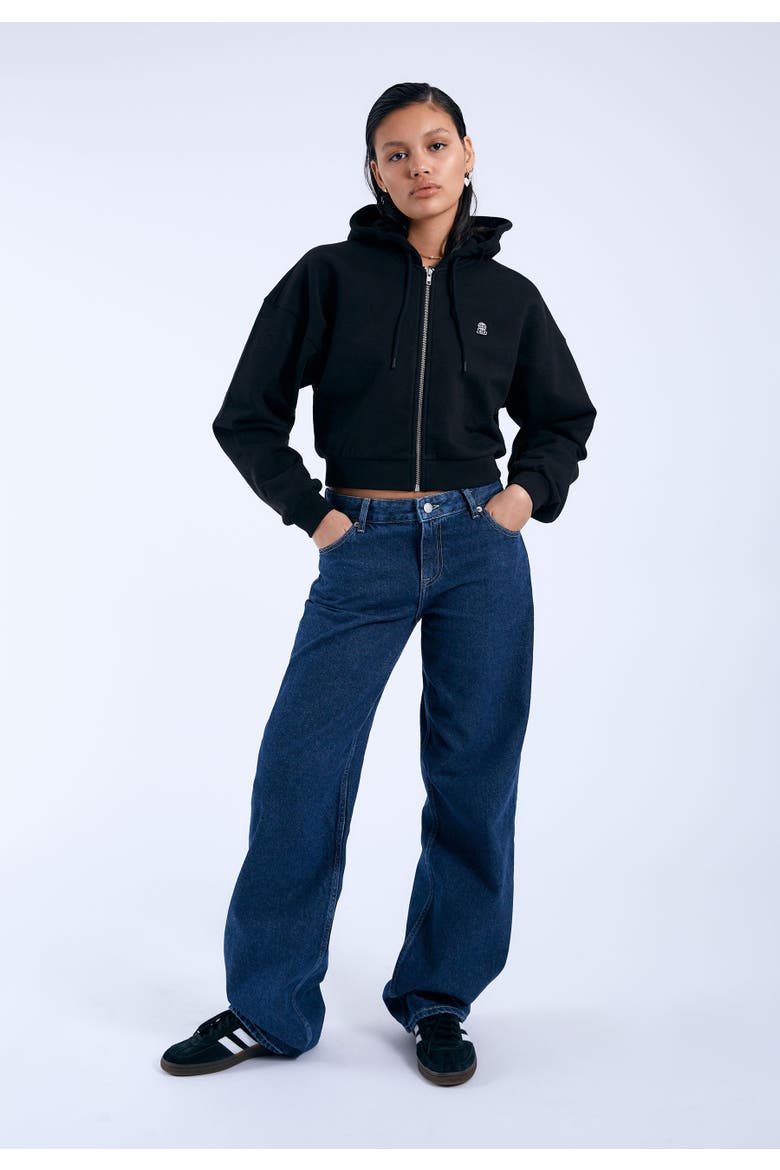 Ethel Zip Hoodie, Main, color, Black