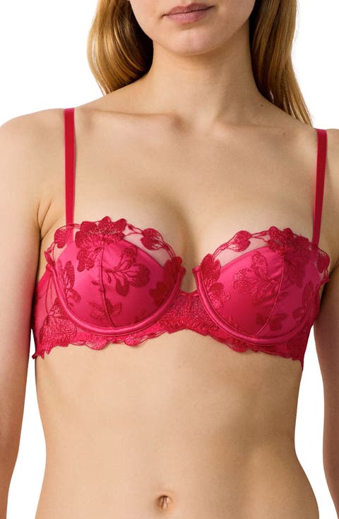 Fragrance Underwire Push-Up Balconette Bra