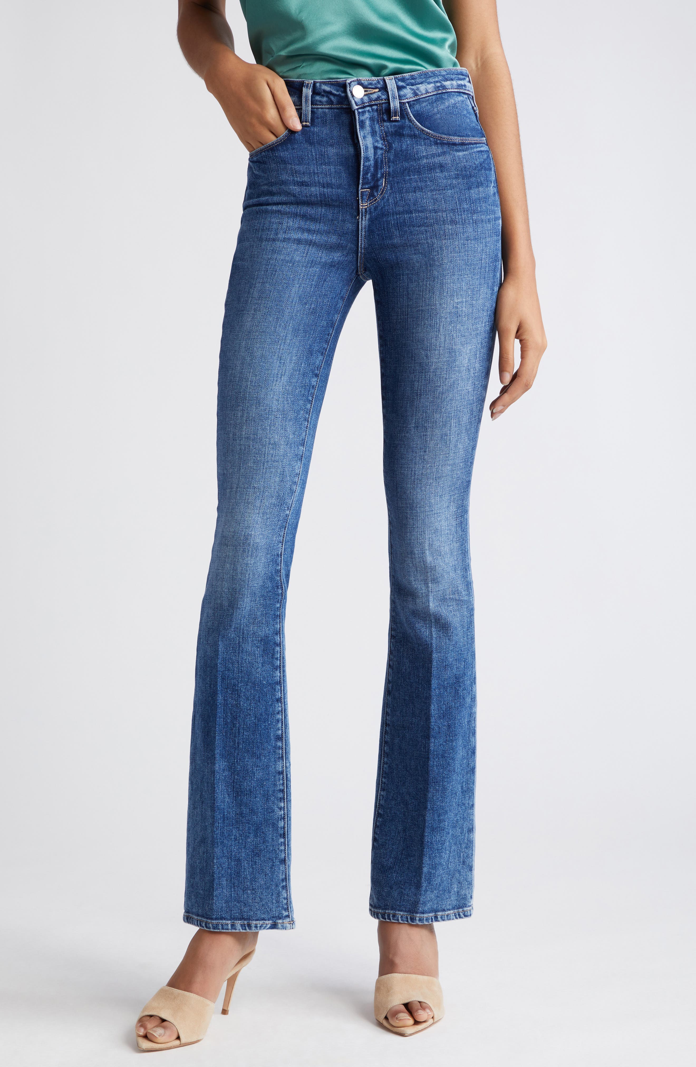 Selma High Waist Sleek Baby Bootcut Jeans