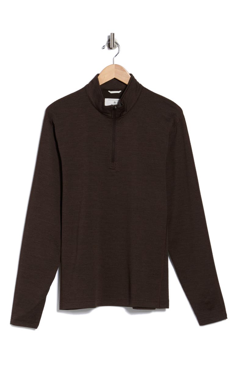 Reigning Champ Solotex<sup>®</sup> Mesh Tiebreak Performance Polo, Main, color, Coffee