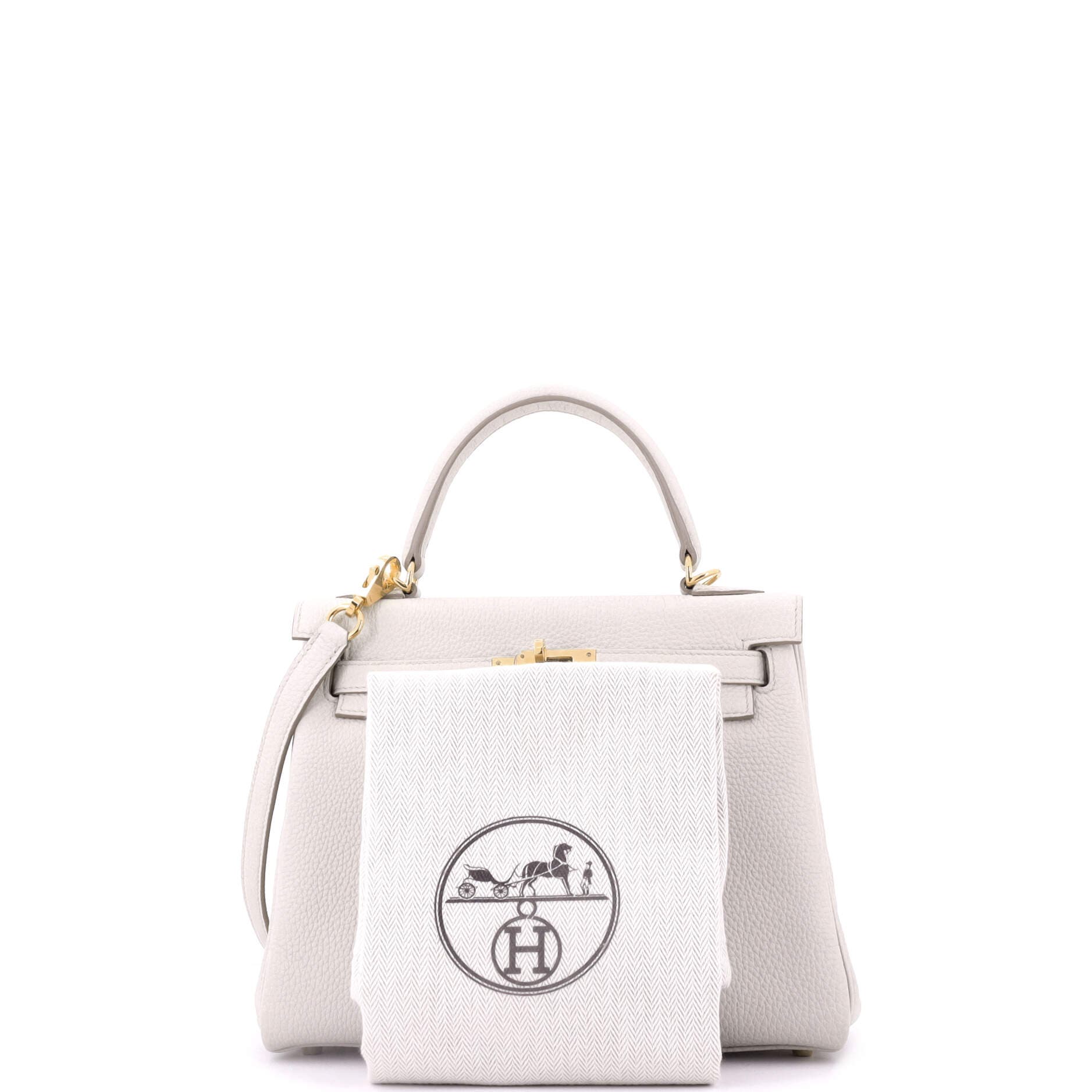 Pre-Owned Hermes Kelly Handbag Light Togo with Gold Hardware 25, Alternate, color, 