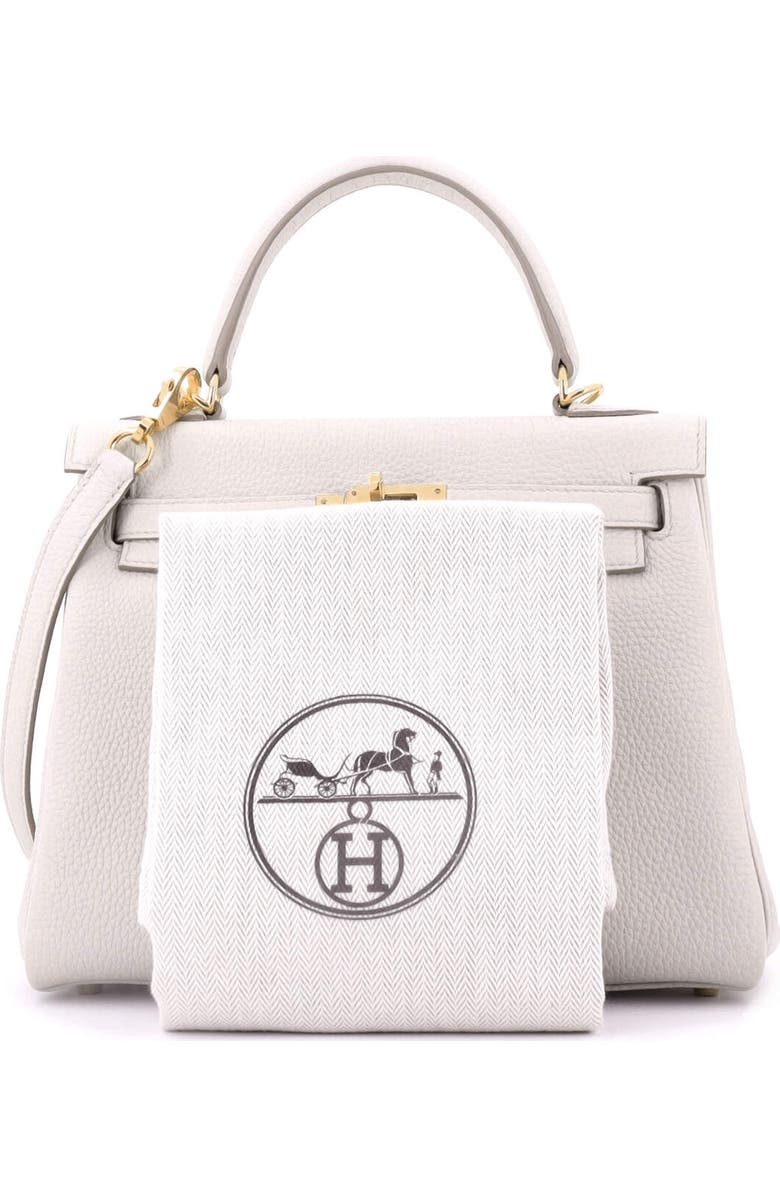 Pre-Owned Hermes Kelly Handbag Light Togo with Gold Hardware 25, Alternate, color, Beton