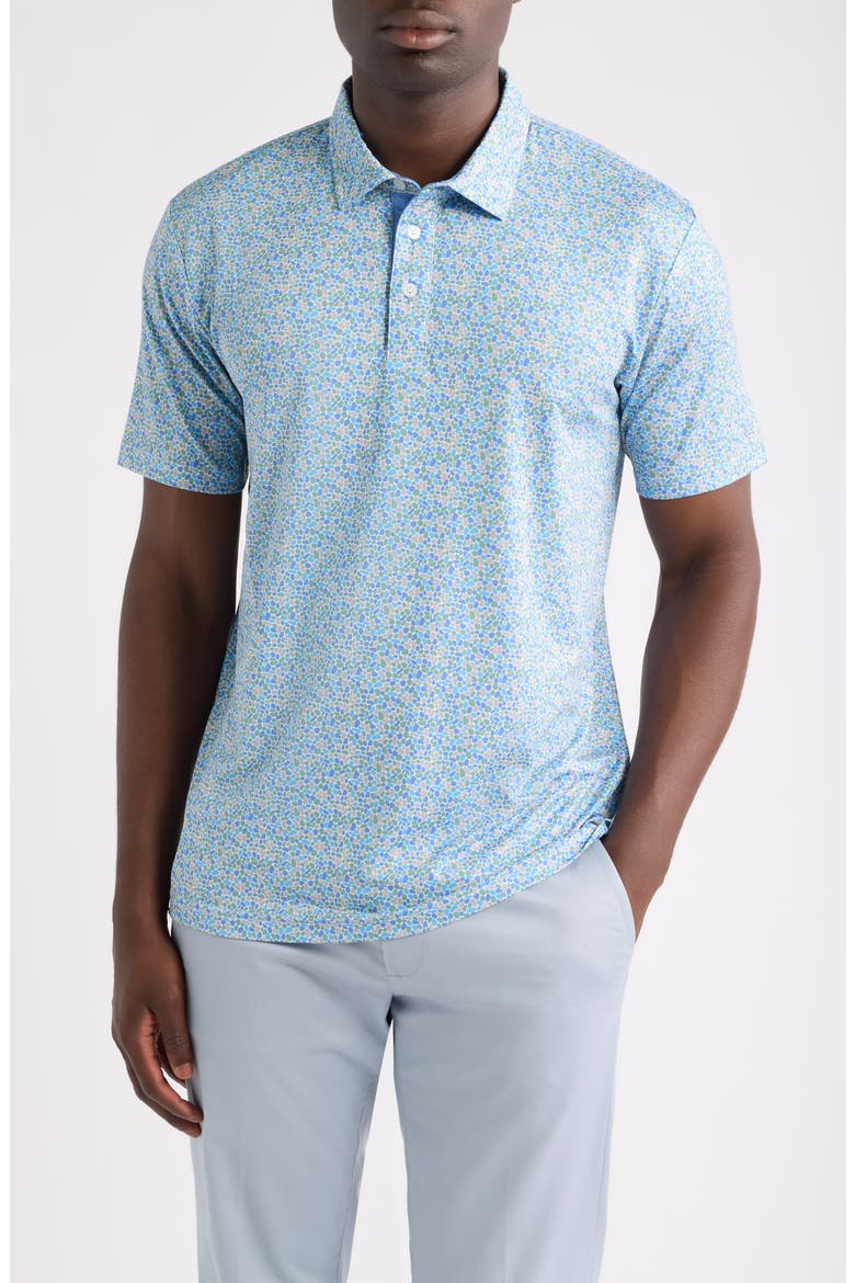 Pebble Performance Golf Polo, Main, color, CORNFLOWER