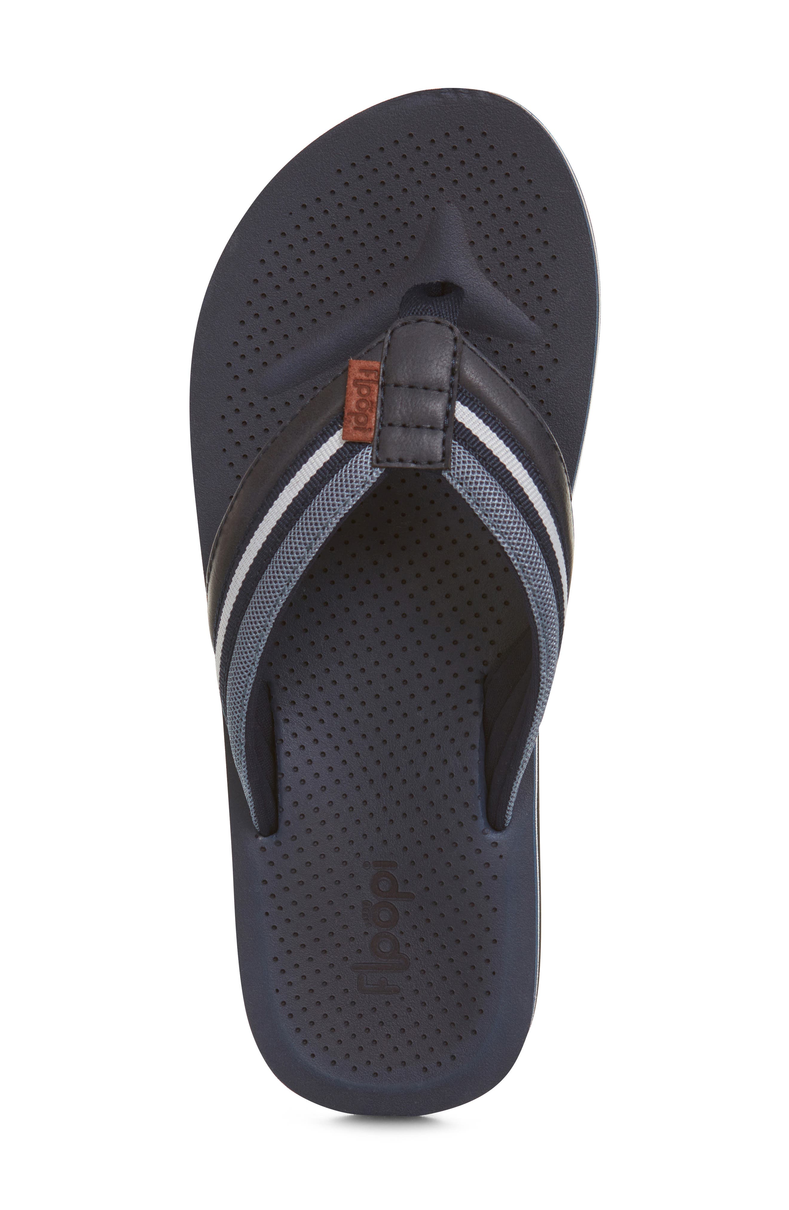 James Canvas Flip Flop, Alternate, color, NAVY