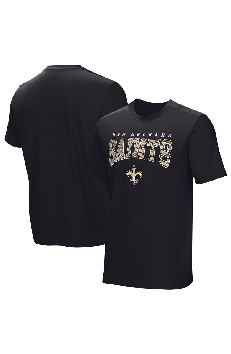 NFL Men's Black New Orleans Saints Home Team Adaptive T-Shirt, Alternate, color, Black