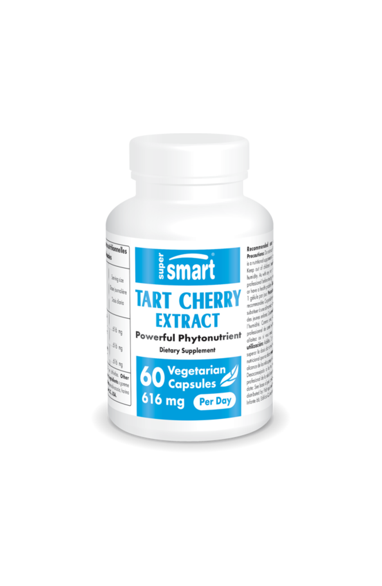 SuperSmart Tart Cherry Extract 616mg, Main, color, 