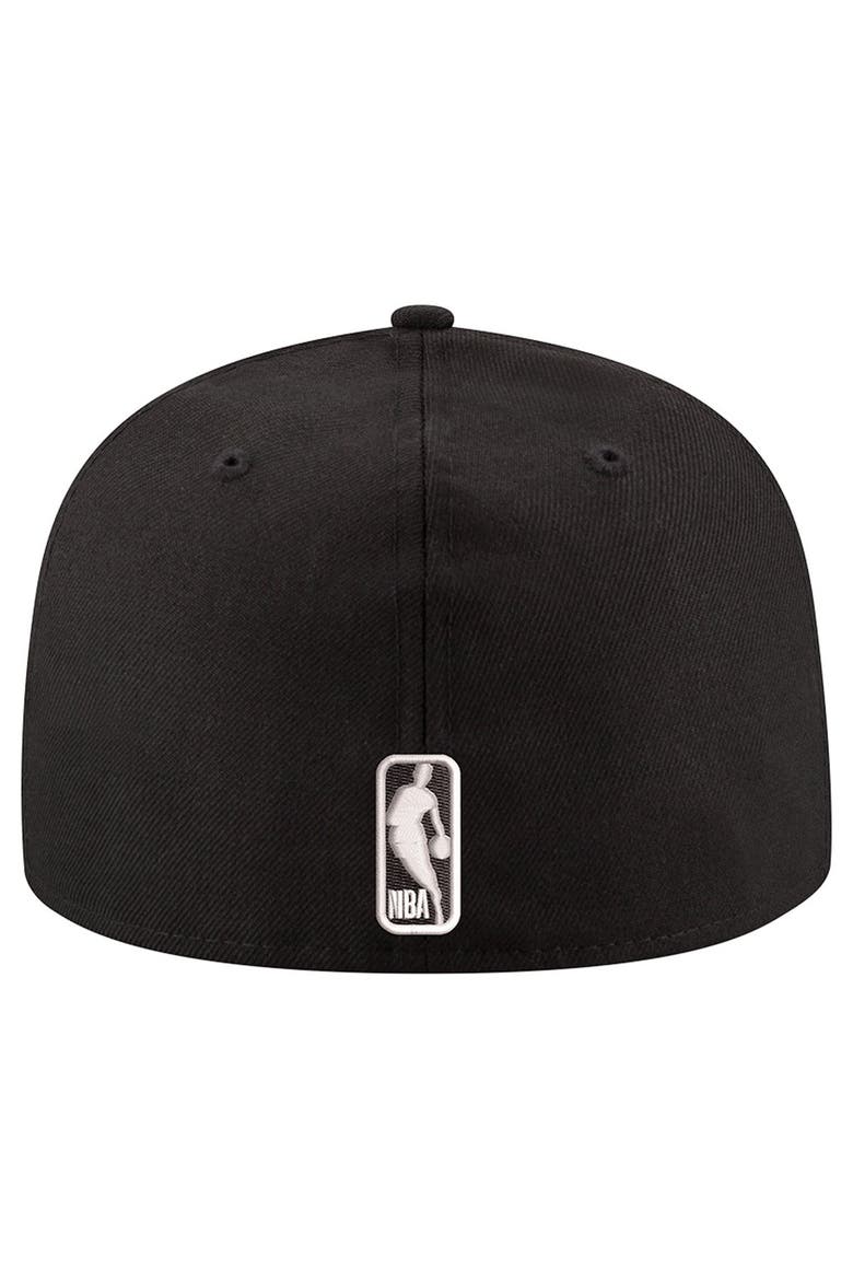 Men's New Era Black/White Minnesota Timberwolves 59FIFTY Fitted Hat, Alternate, color, Black