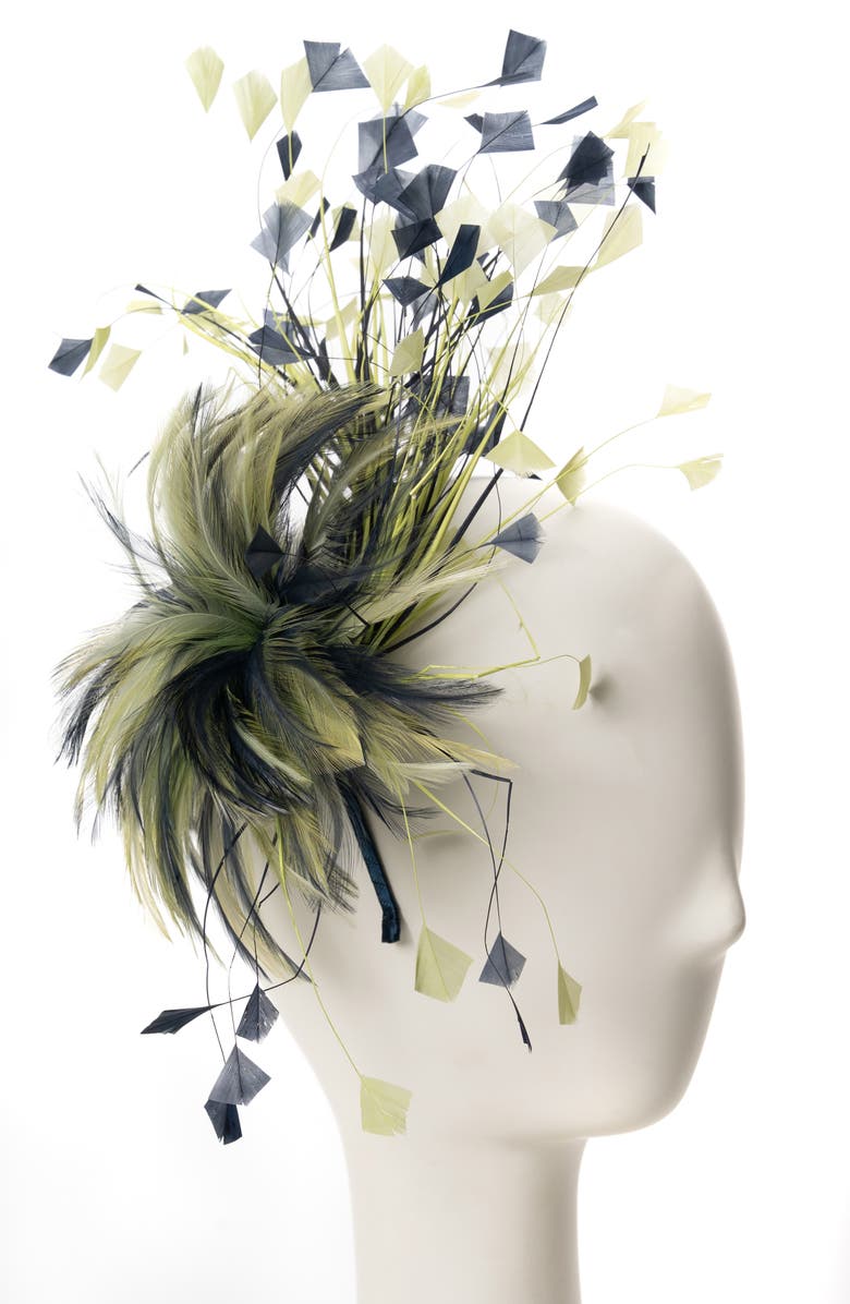 Collection XIIX Multicolored Feather Fascinator, Alternate, color,