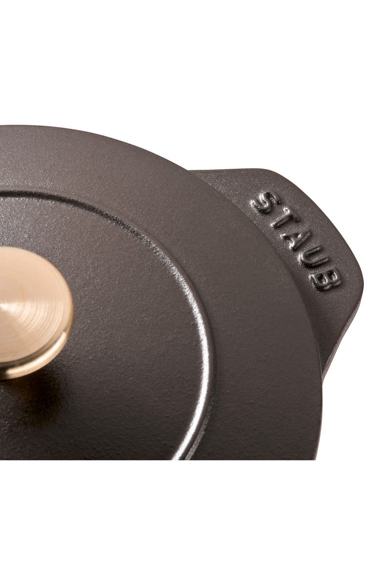 Staub 1.5-Quart Enameled Cast Iron Petite French/Dutch Oven, Alternate, color, Black