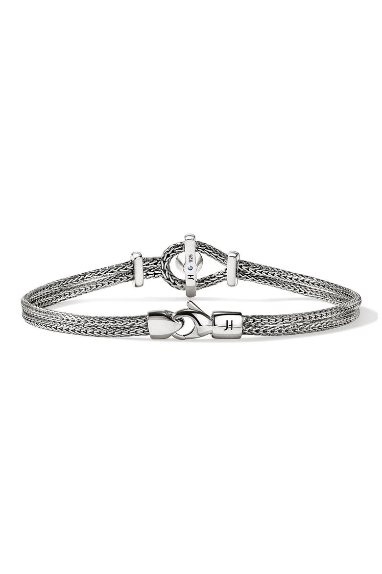 Icon Sterling Silver Tanzanite & Diamond Bracelet, Alternate, color, SILVER
