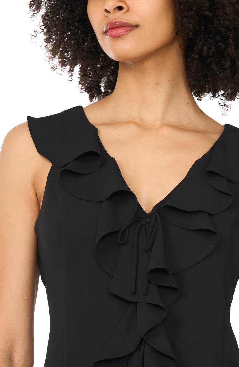 1.STATE V-Neck Ruffle Top, Alternate, color, Rich Black