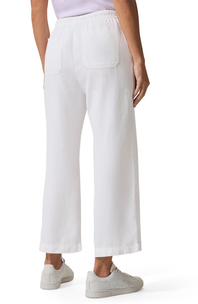 Splendid Angie Crop Wide Leg Pants, Alternate, color, White