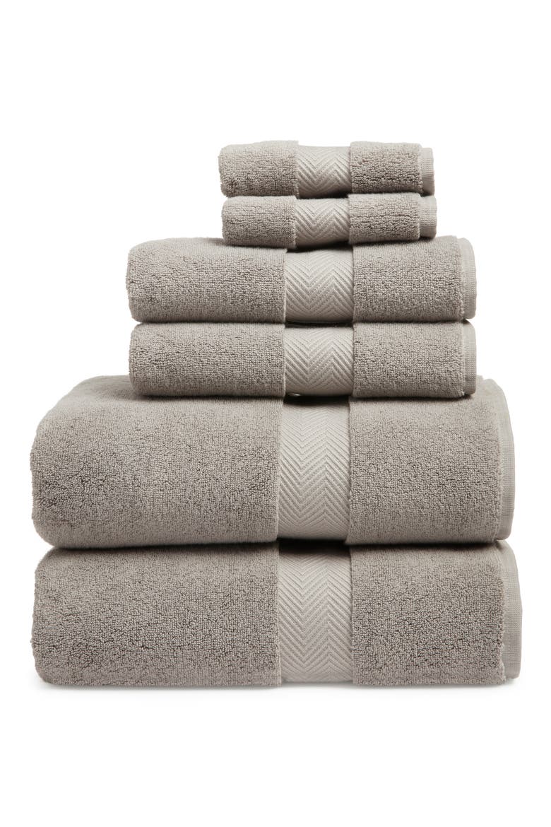 Organic Hydrocotton 6-Piece Towel Set $144 Value, Main, color, GREY GRIFFIN