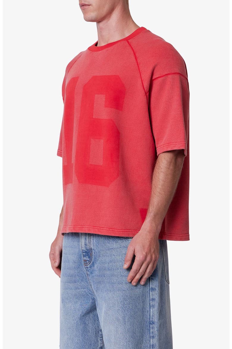 Vintage French Terry Graphic T-Shirt, Alternate, color, RED