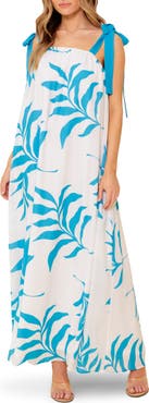 FLYING TOMATO Tie Strap Maxi Dress