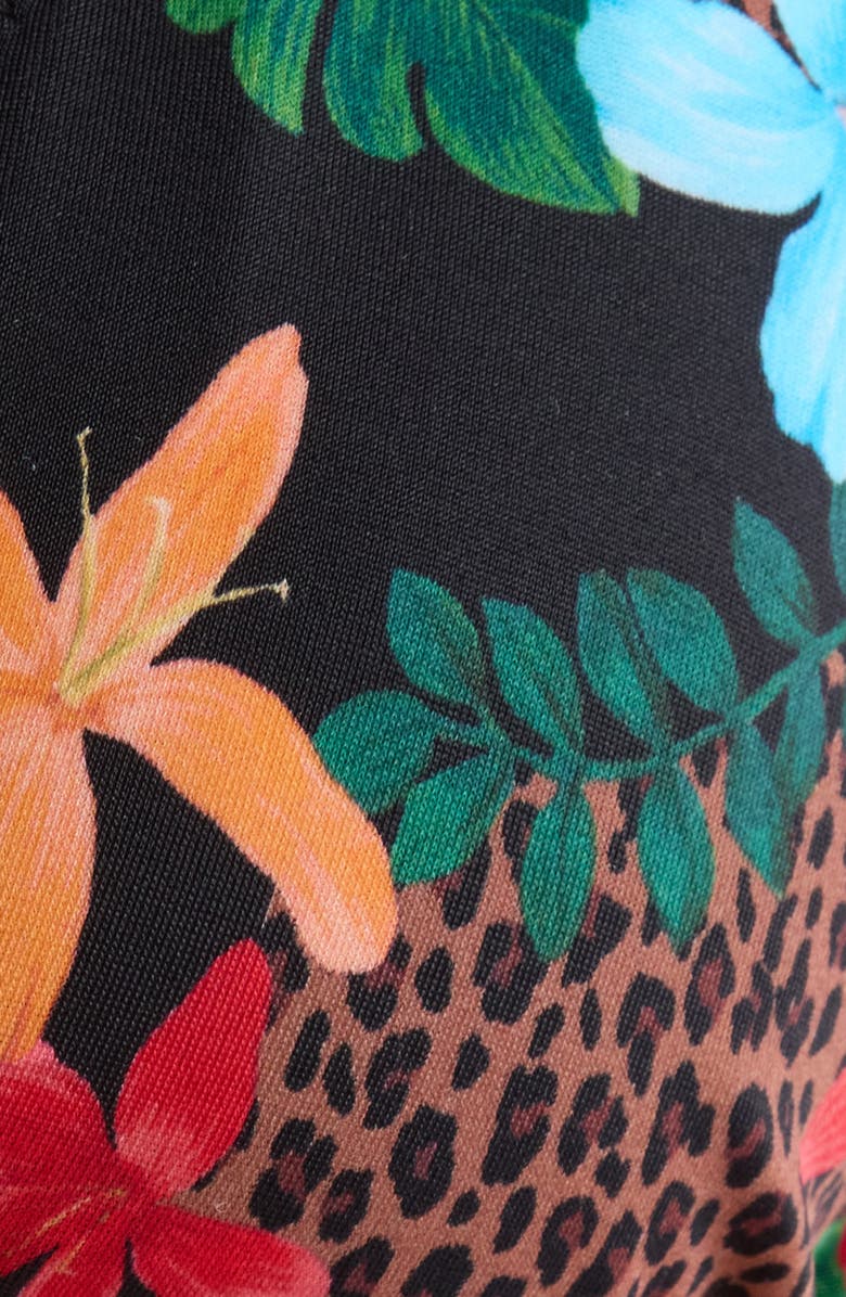 PacSun Erica Triangle Bikini Top, Alternate, color, Jungle Tropical Multi