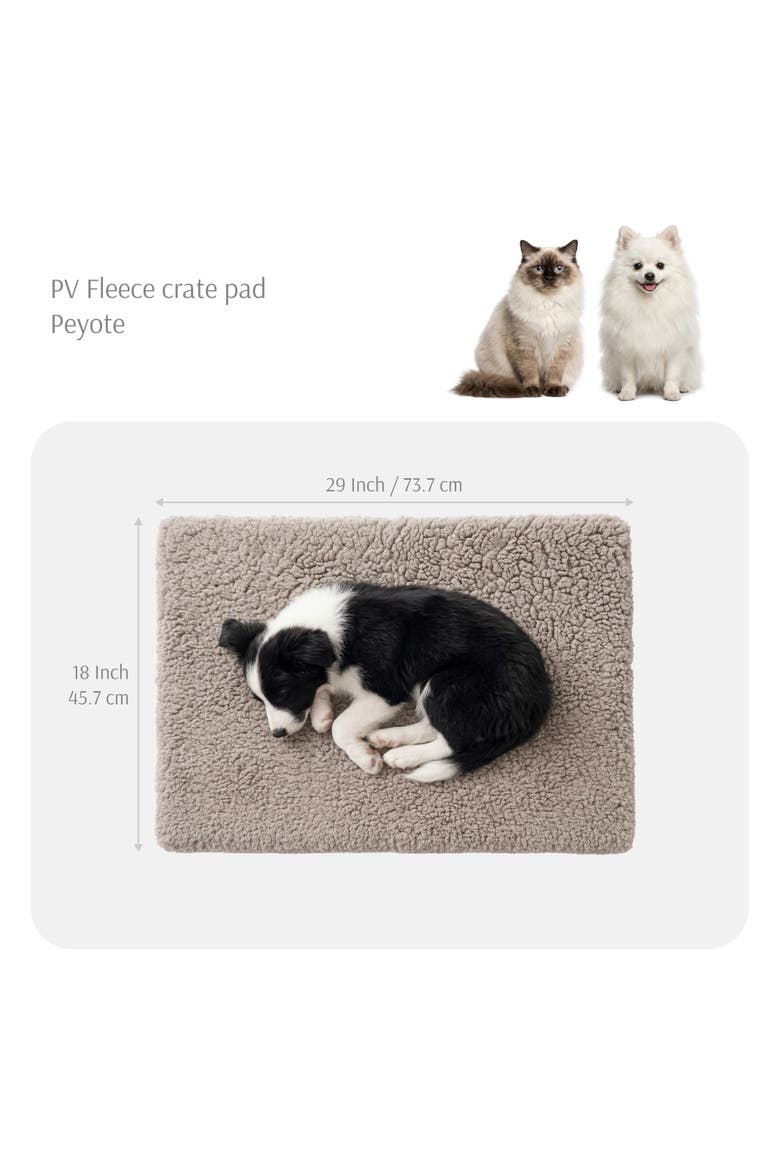 Essential PV Fleece Crate Pad, Alternate, color, Silver Mink